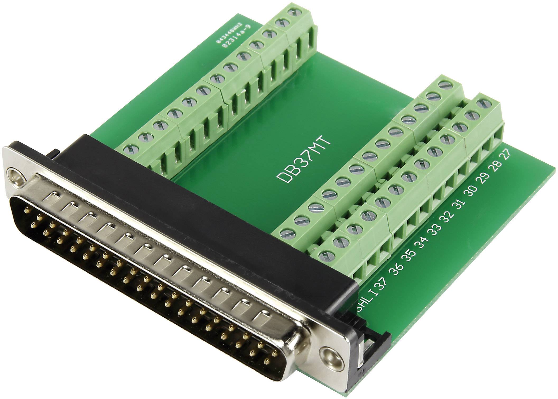 SUB-D mâle Nombre de pôles: 37 TRU COMPONENTS DSUB37M-39TB-3 1229330 90 ° raccord à vis 1 pc(s)