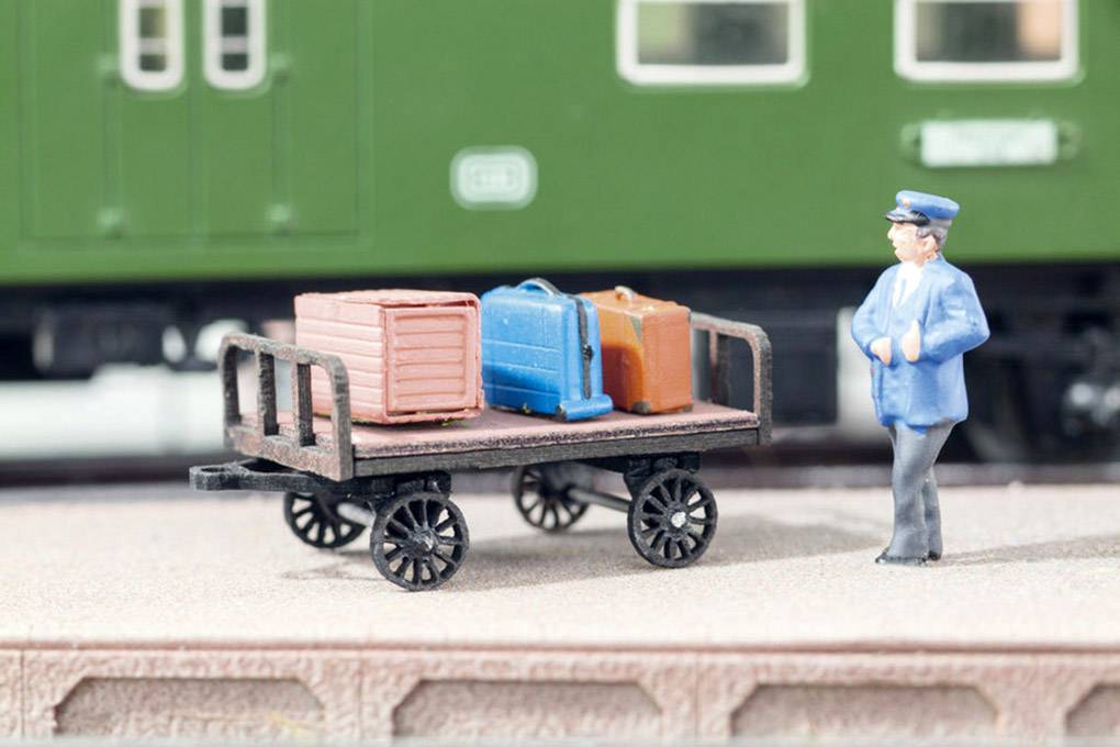 NOCH Laser-Cut minis® 14311 Chariot à bagages HO Laser-Cut minis® kit découpé au laser