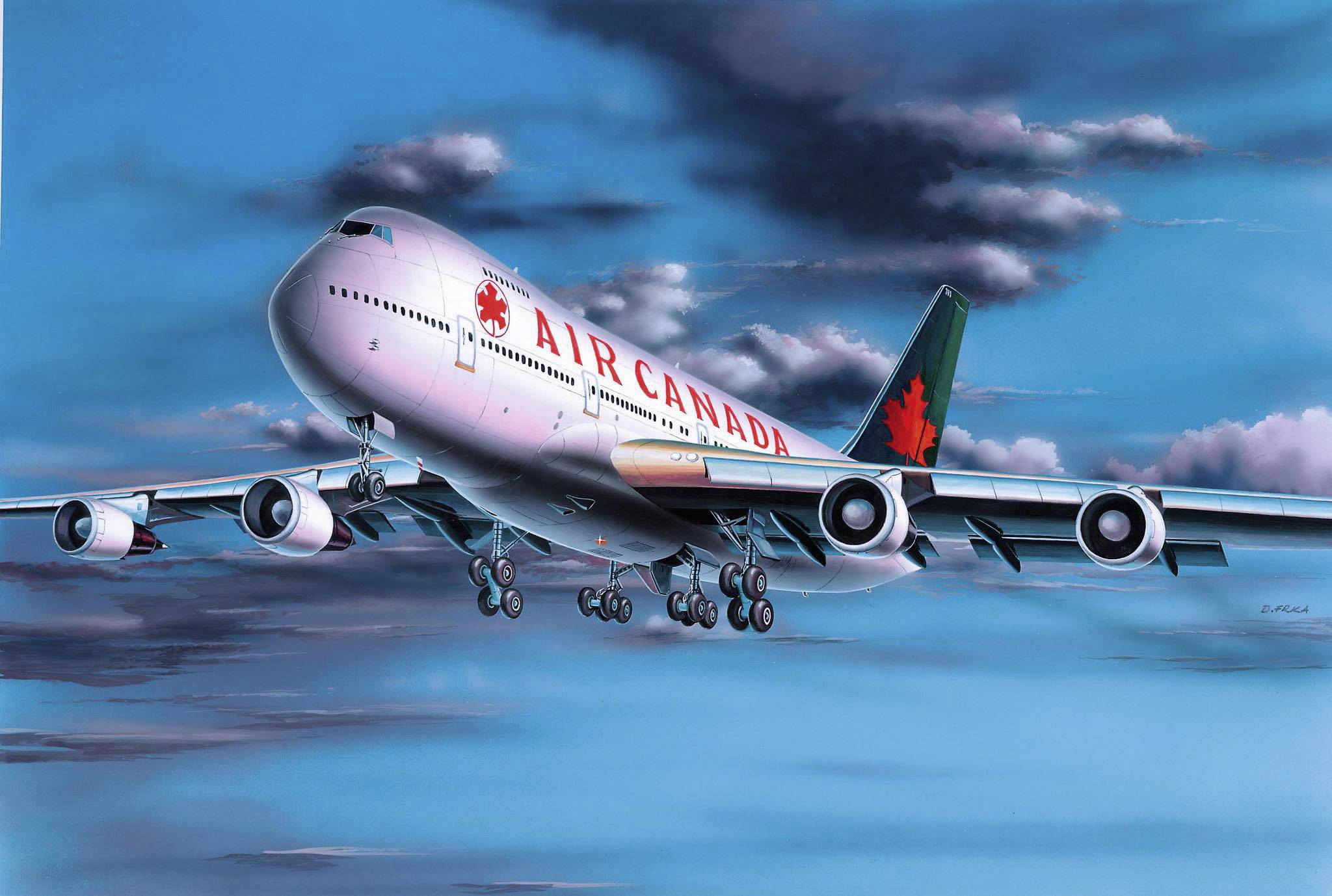 Maquette d'avion Revell 04210 Boeing 747 - 200 Air Canada 1:390