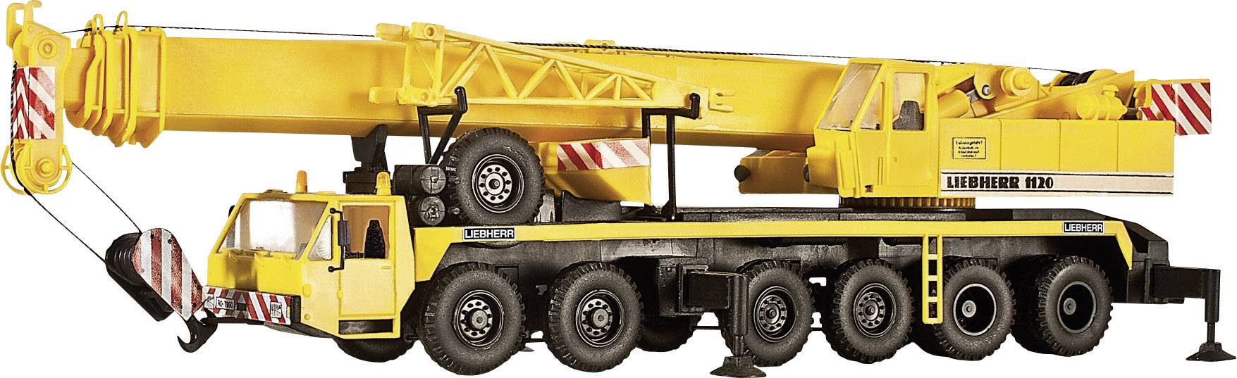 Liebherr Grue télescopique 1120 avec pointe en treillis H0 Kibri 13012 1 pc(s)