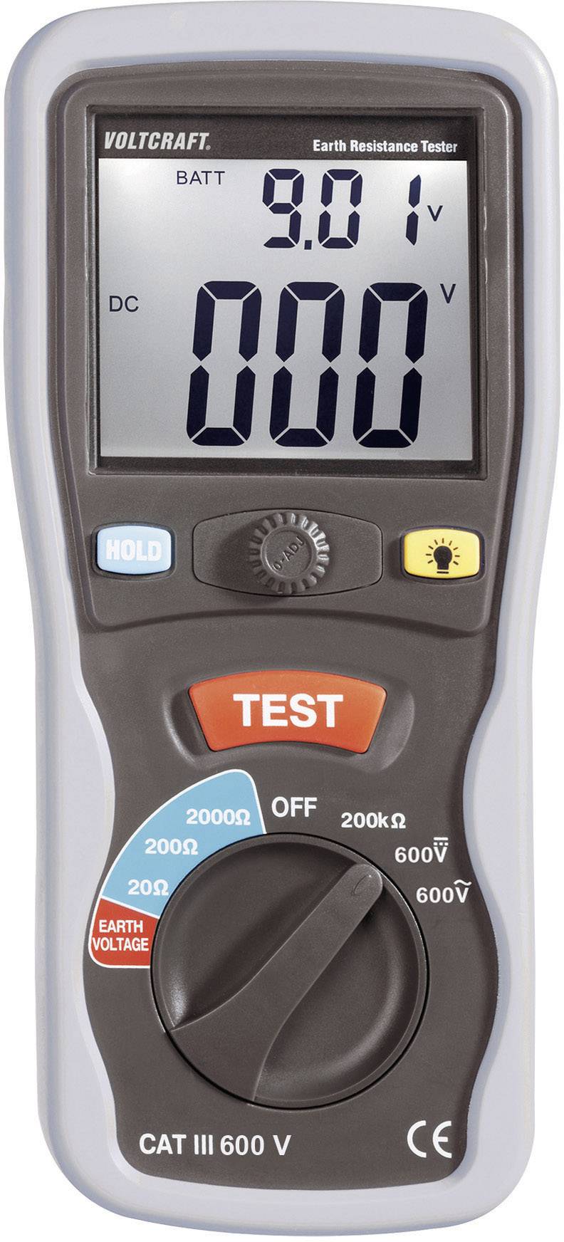 Instrument de mesure de résistance de terre VOLTCRAFT ET-02