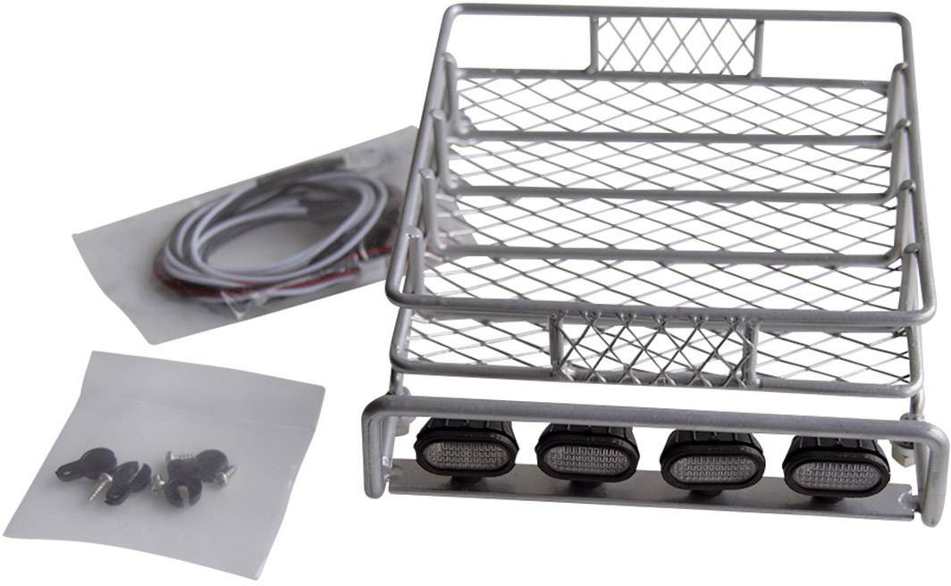 Amewi 1:10 Barre de toit avec 4 LED argent