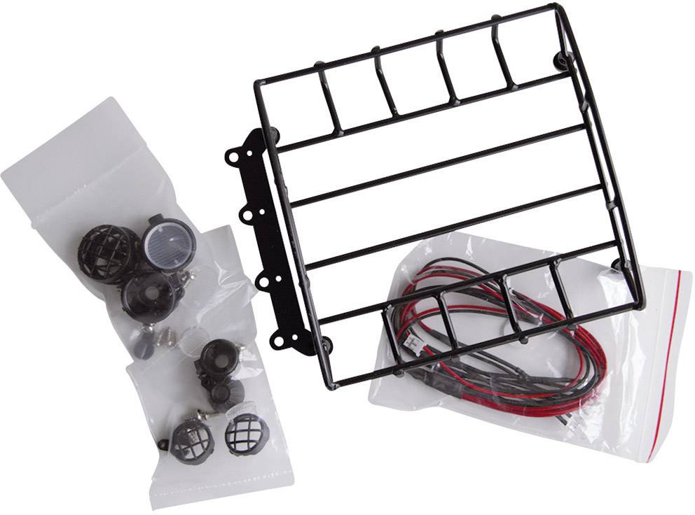 Galerie de toit avec 4 leds NOIR Amewi 010-20417