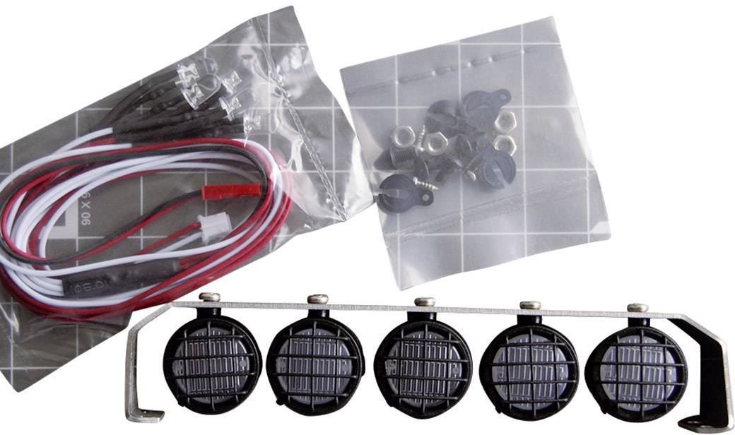 Amewi Feux longue portée avec 5 LED argent-noir