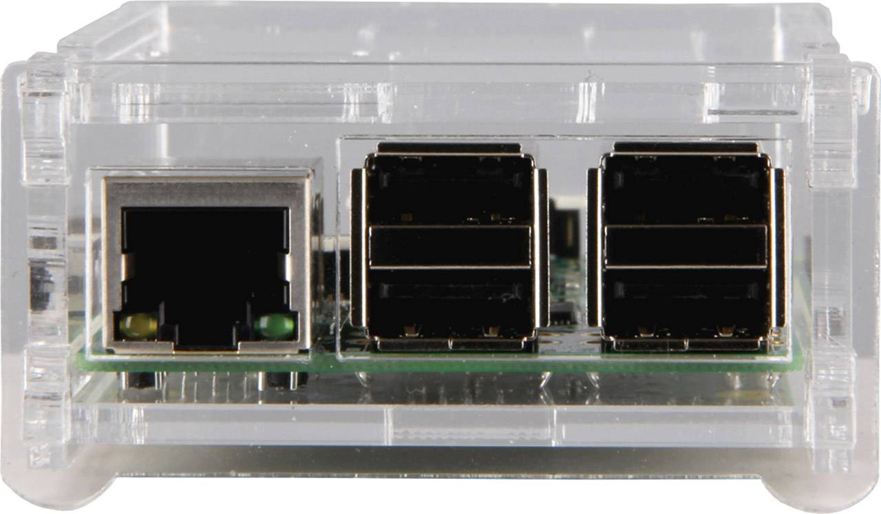 Boîtier pour ordinateur monocarte Joy-it rb-case01 convient pour: Raspberry Pi® B+, Raspberry Pi® 2 B, Raspberry Pi® 3