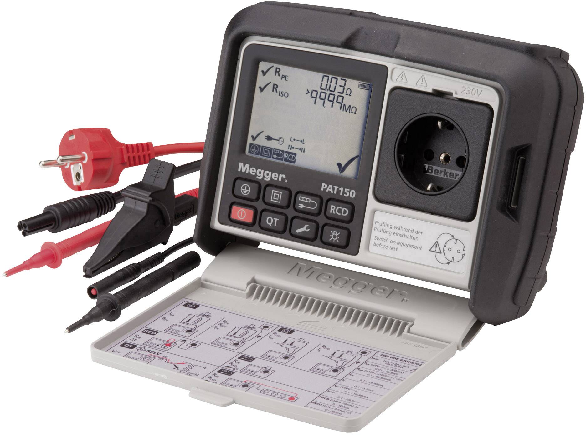 Megger 1003-430 Testeur d'appareil Norme VDE 0701-0702