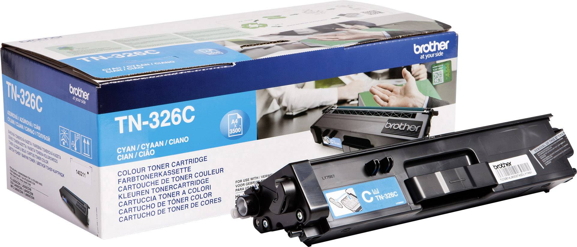 Cassette de toner d'origine Brother TN-326C cyan