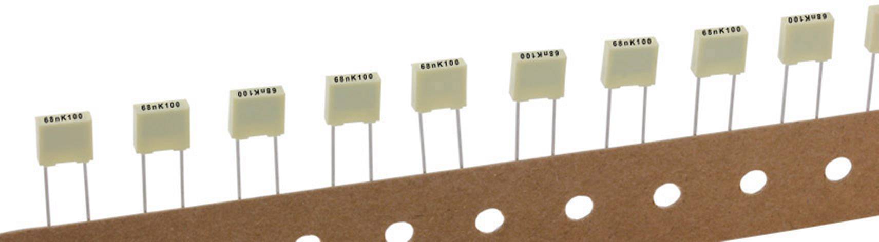 Kemet R82EC2680DQ60K+ Condensateur polyester sortie radiale 68 nF 100 V 10 % 5 mm (L x l x H) 7.2 x 2.5 mm x 6.5 mm