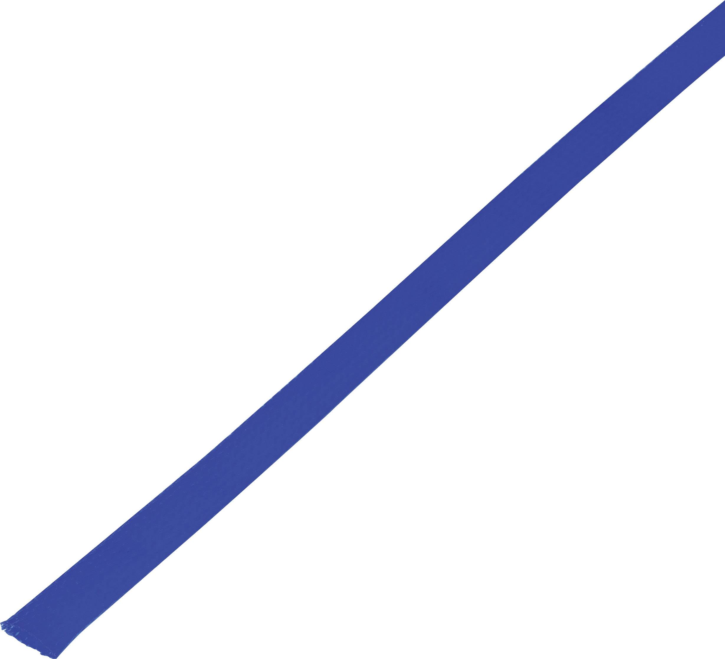 Une bande bleue diagonale sur fond blanc.