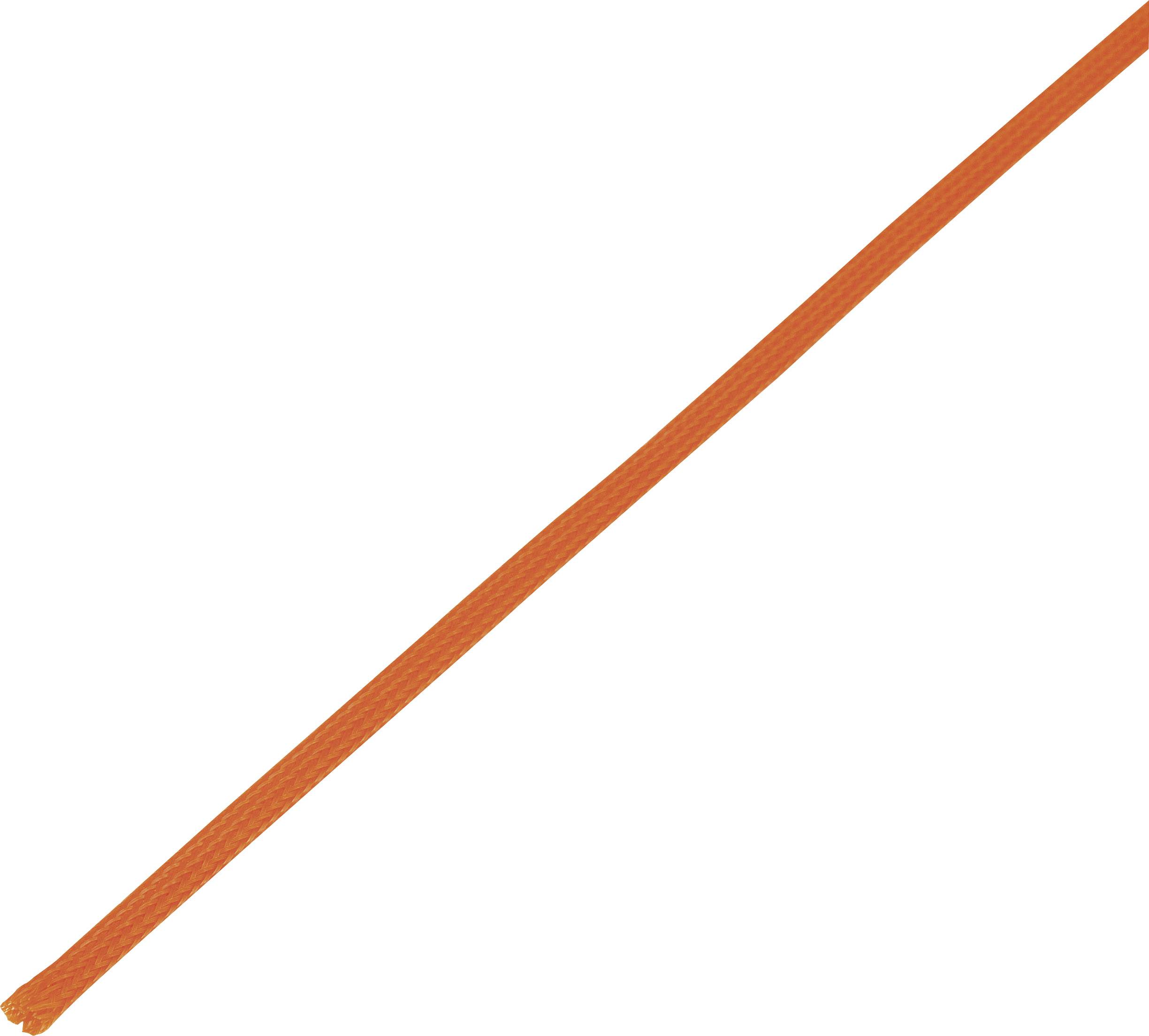Un seul cordon ou fil orange sur un fond blanc.