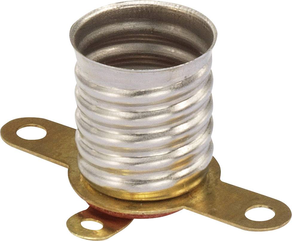 TRU COMPONENTS 1243978 Support d'ampoule Culot (mini-lampes): E10 Connexion: cosses à souder