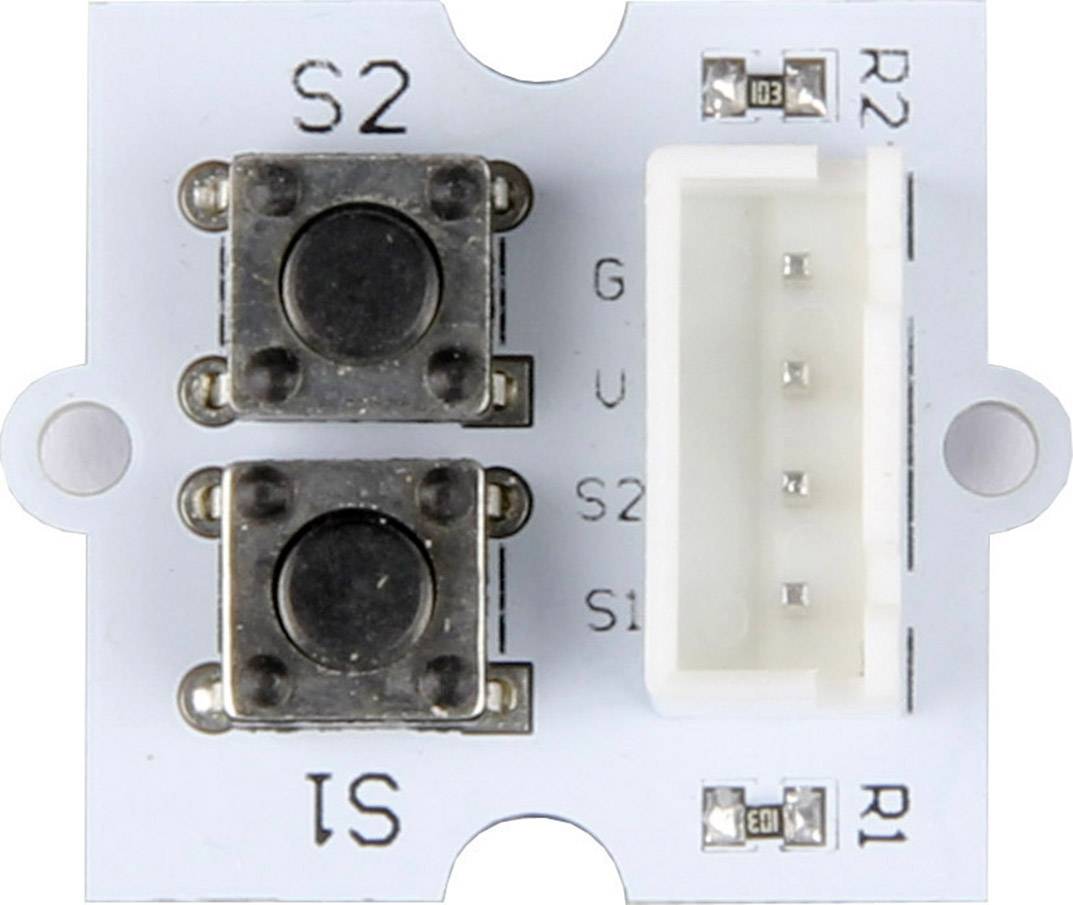 Buttonmodul mit 2 Knöpfen, JST-HX254 Stecker LB-Button2 pcDuino, Arduino, Raspberry Pi®