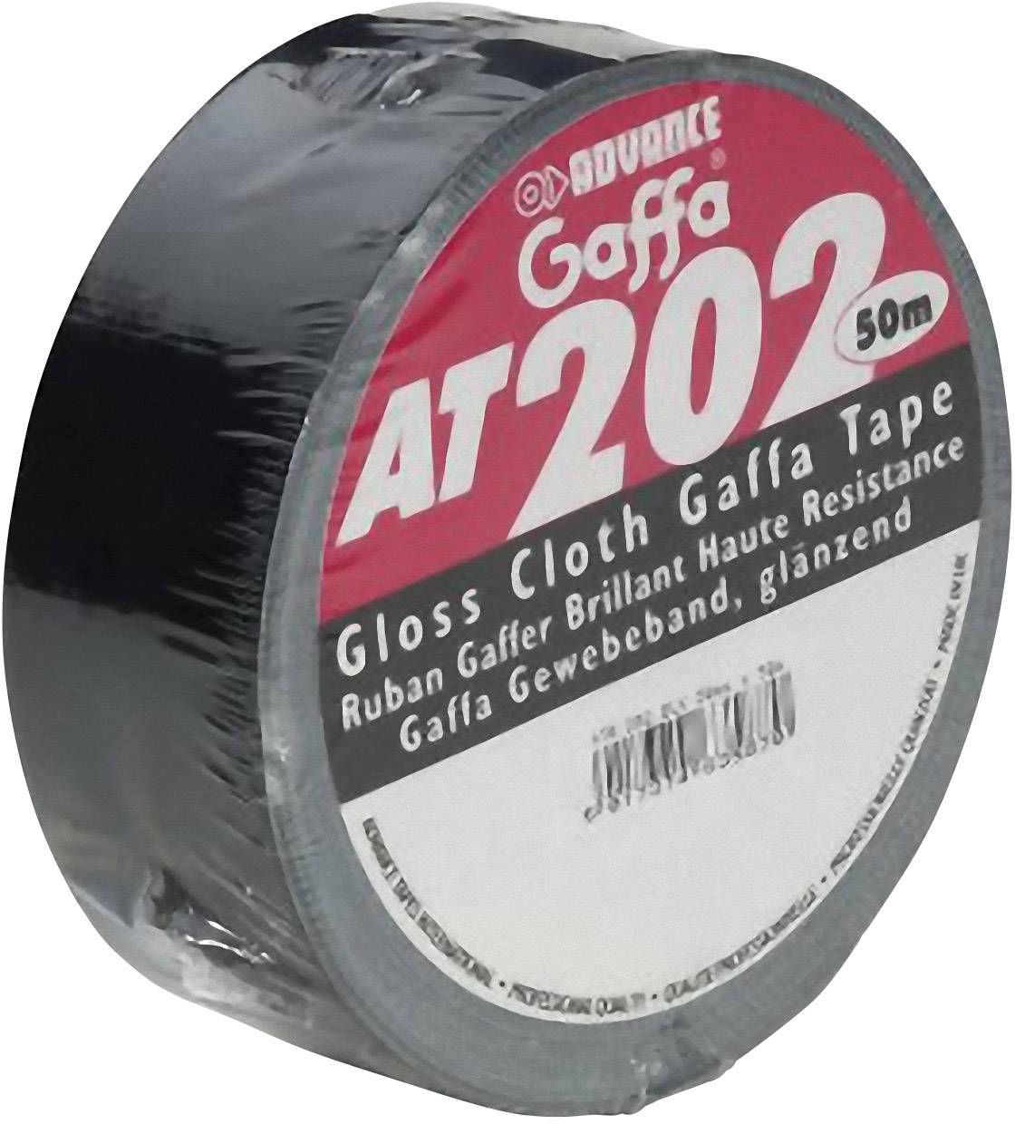 Un rouleau de ruban adhésif Gaffa 'Gloss Cloth Gaffa Tape' de la marque Advance, modèle AT202, d'une longueur de 50 mètres, pour des applications à haute performance.