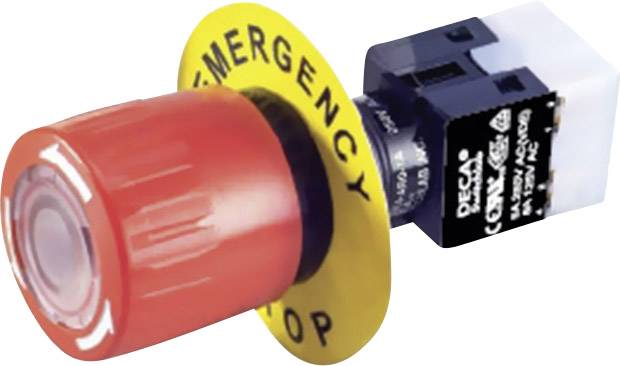 DECA ADA16E6-R22-C10R Arrêt d'urgence 250 V/AC 5 A 2 NF (R), 2 NO (T) IP65 1 pc(s)