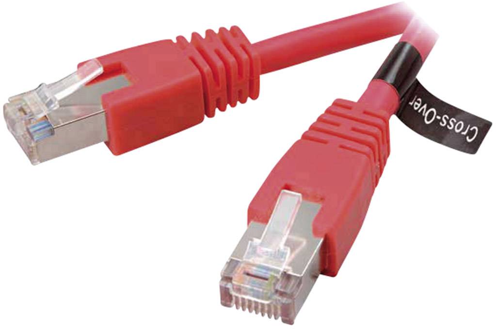 Vivanco RJ45 (croisé) réseau informatique Câble de raccordement CAT 5e S/FTP 2.00 m rouge