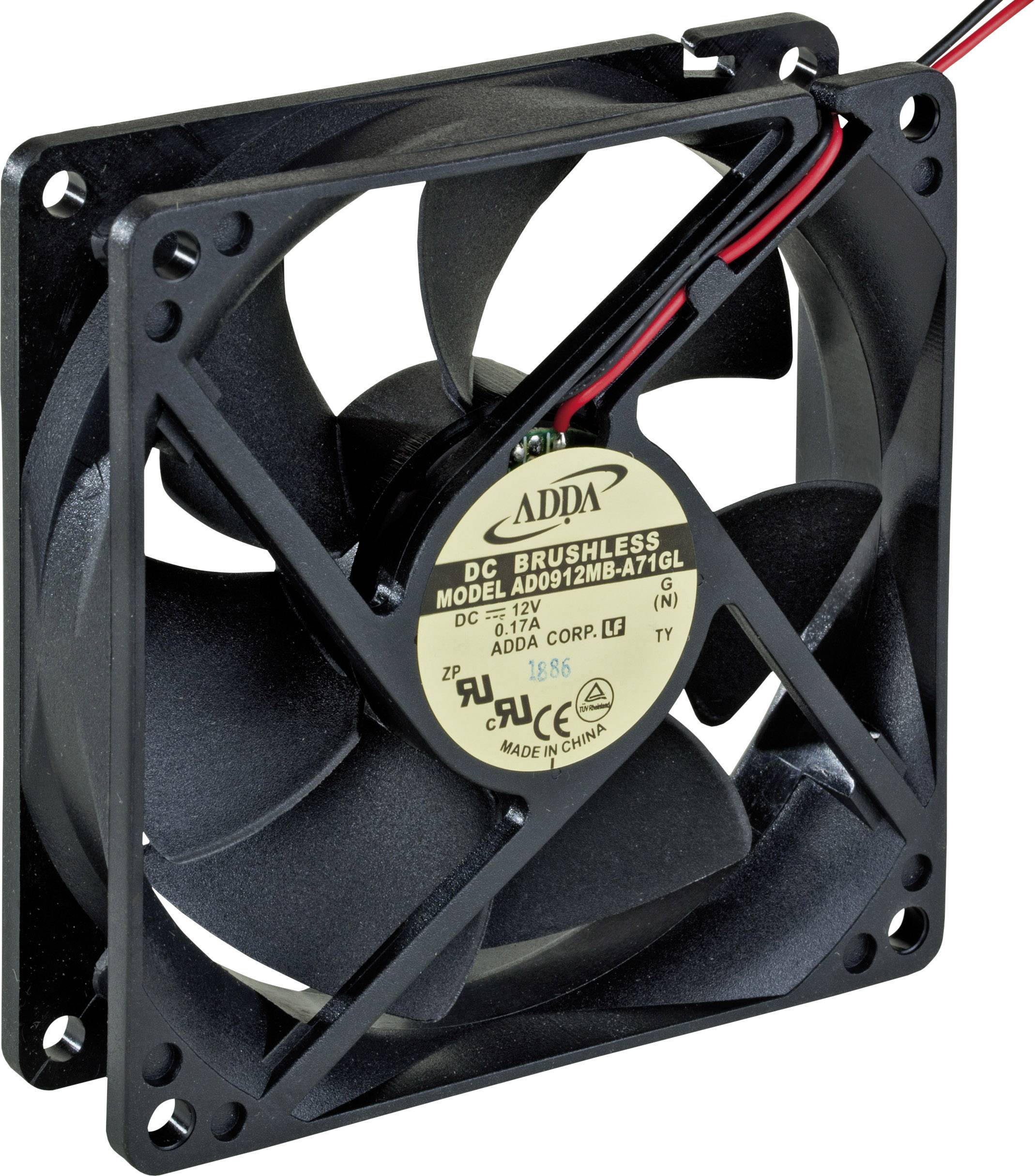 ADDA AD0912MB-A71GL Ventilateur axial 12 V/DC 83.9 m³/h (L x l x H) 92 x 92 x 25 mm