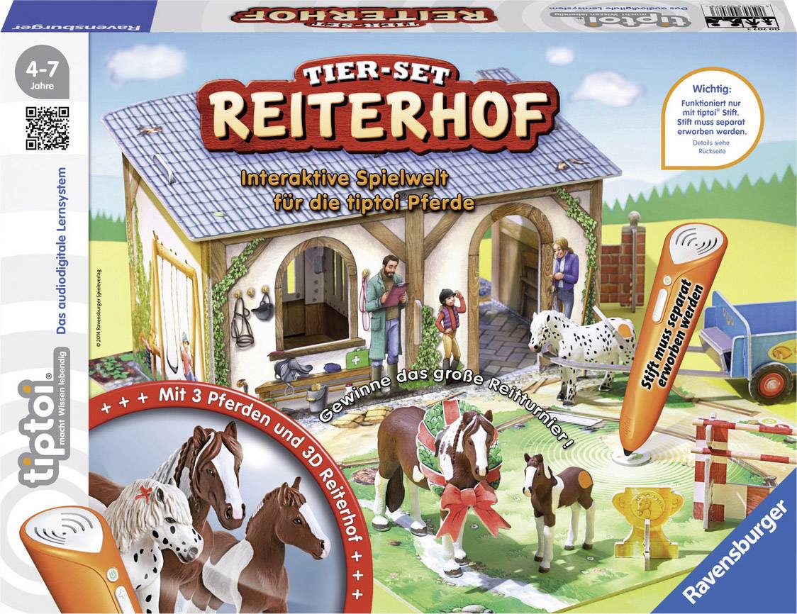 Ravensburger tiptoi® Tier-Set Reiterhof