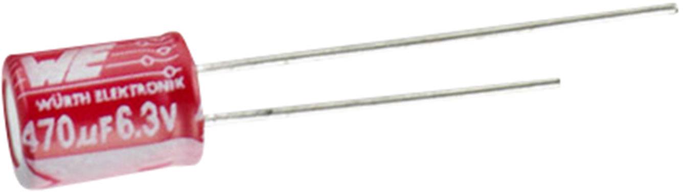 Würth Elektronik WCAP-PTG5 870025175013 Condensateur électrolytique sortie radiale 5 mm 2000 µF 6.3 V 20 % (Ø x H) 10 mm x 12.5 mm