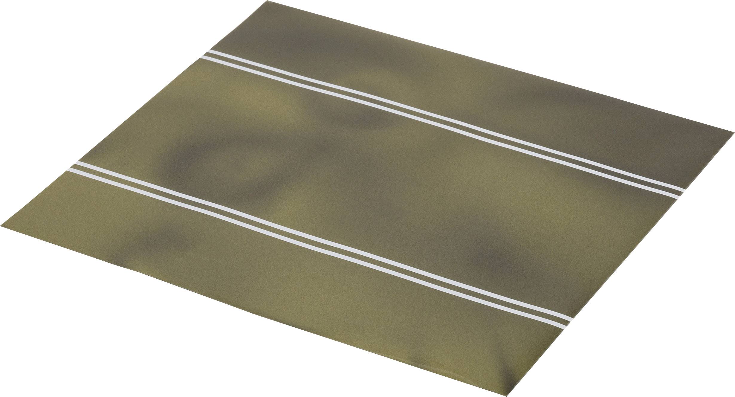 Feuille carrée de couleur brune avec deux bandes blanches parallèles au centre.