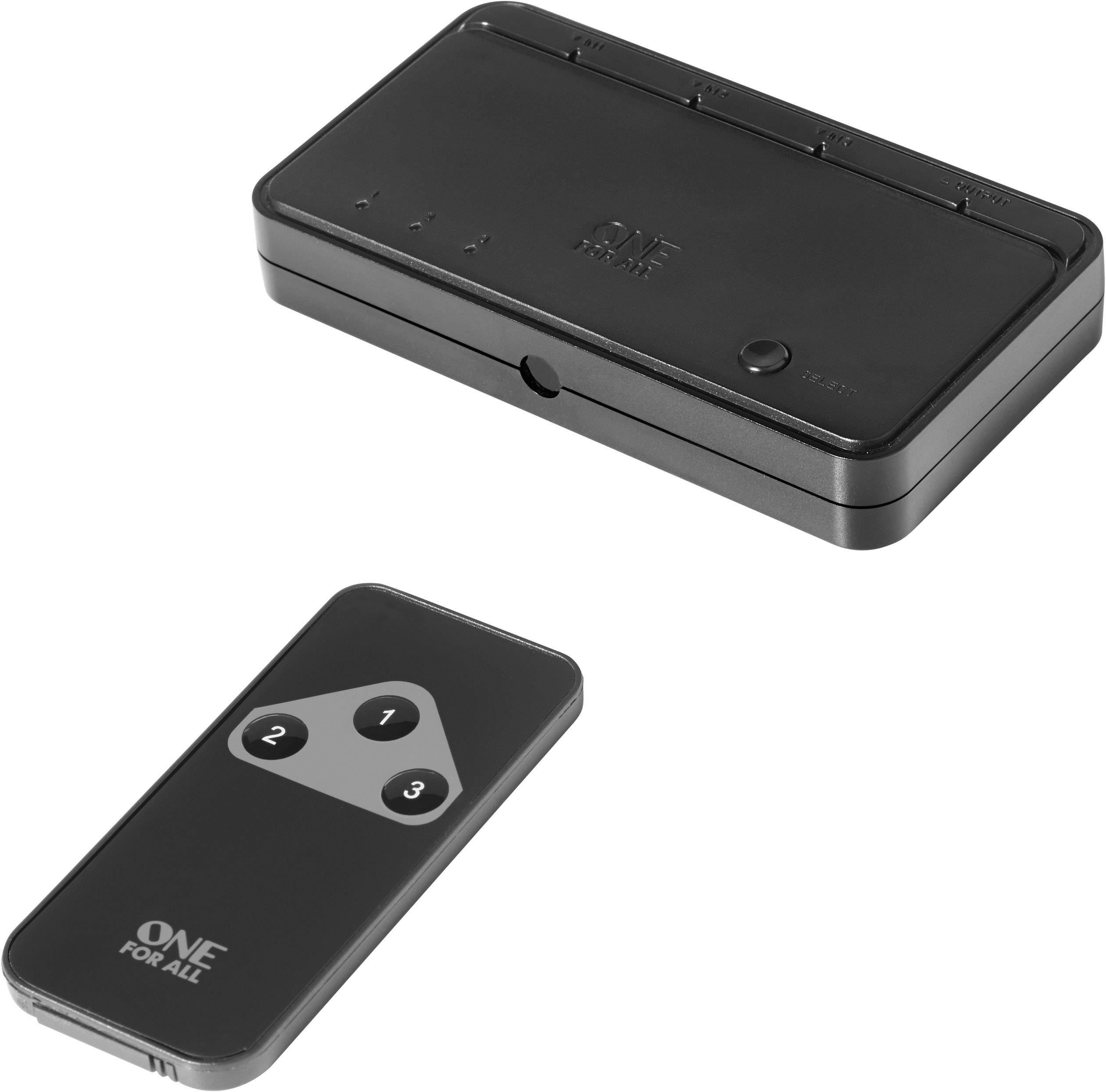 Switch HDMI One For All SV 1630 3 ports noir