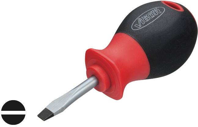 Vigor pour l'atelier Tournevis pour vis à fente Largeur de la lame: 5.5 mm Longueur de la lame: 38 mm