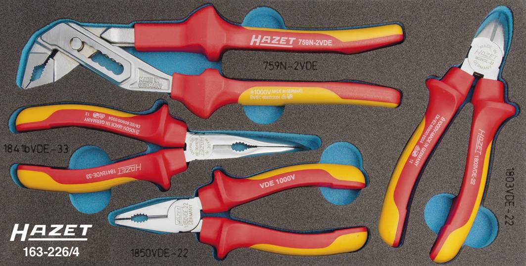 Set de pinces VDE Hazet 163-226/4