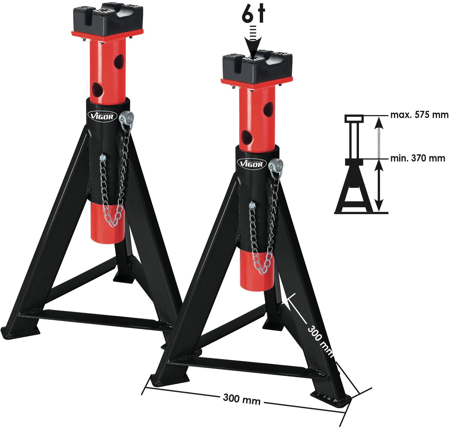 Cric chandelles 6 t Vigor V2648