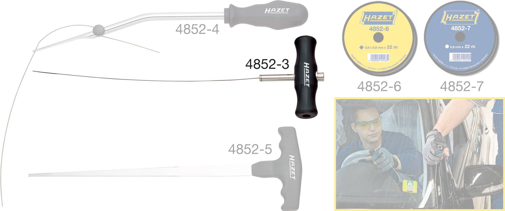 Manche tire-fils Hazet 4852-3