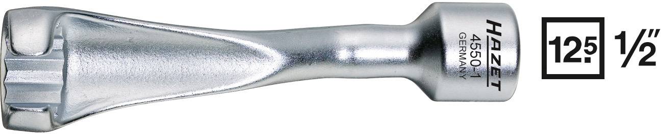Rallonge d'outil 'HAZET 125 1/2' 4550-1, en métal chromé, longueur 125 mm, convenant à un entraînement de 1/2 pouce.