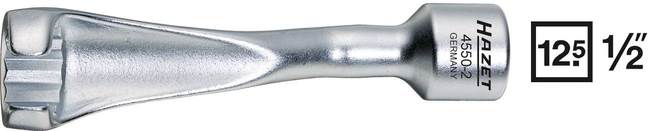 Douille pivotante de la marque Hazet, modèle 4550N-2, avec un carré de 12,5 mm (1/2 pouce), finition métallique argentée.