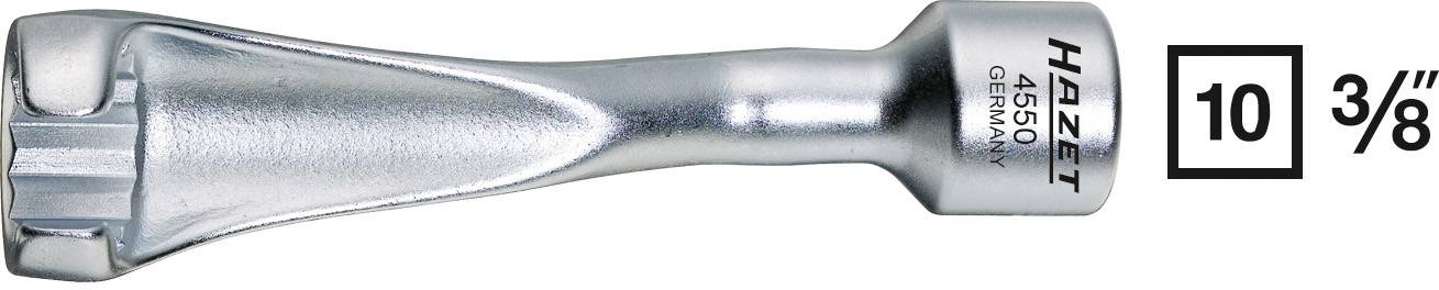 Un adaptateur d'outil argenté 'Hazet 4550' avec une prise carrée de 10 mm et 3/8 de pouce pour douilles.