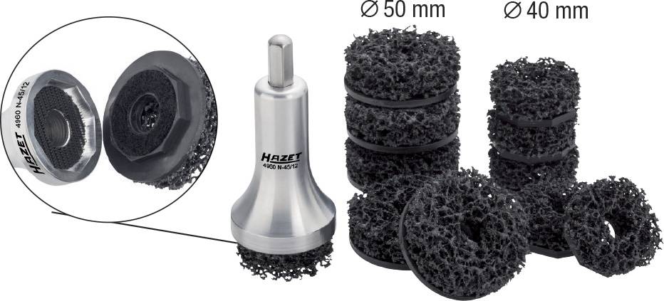 Jeu de meuleuses de moyeu de roue Hazet voiture 12 pcs. Hazet 4960N-45/12