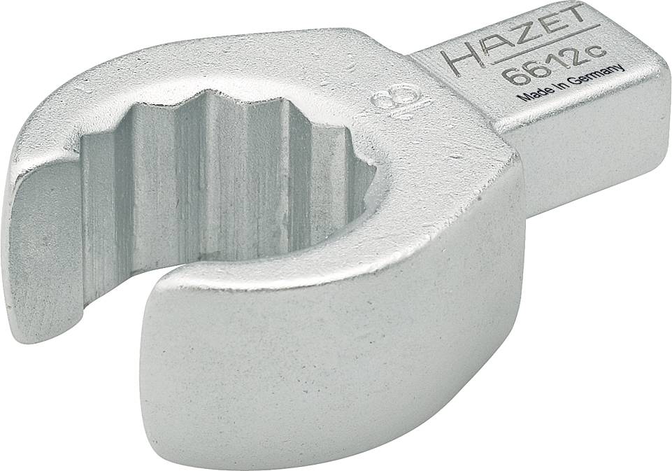 Un support de jeu d'outils argenté portant l'inscription « HAZET 6612c, Made in Germany » sur sa surface supérieure.