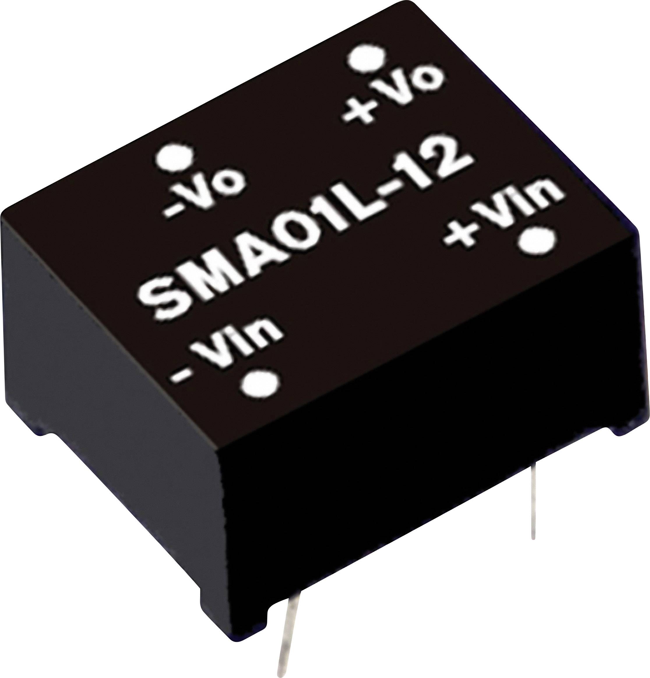 Convertisseur DC/DC Mean Well SMA01L-09 9 V/DC 110 mA