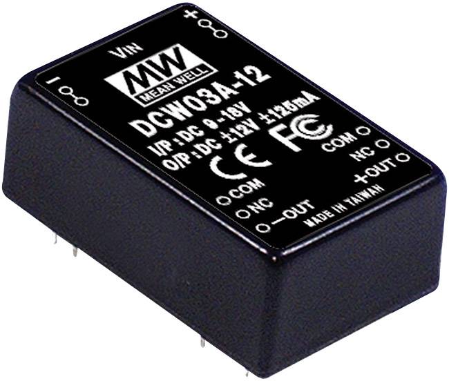 Convertisseur DC/DC Mean Well DCW03C-12 125 mA