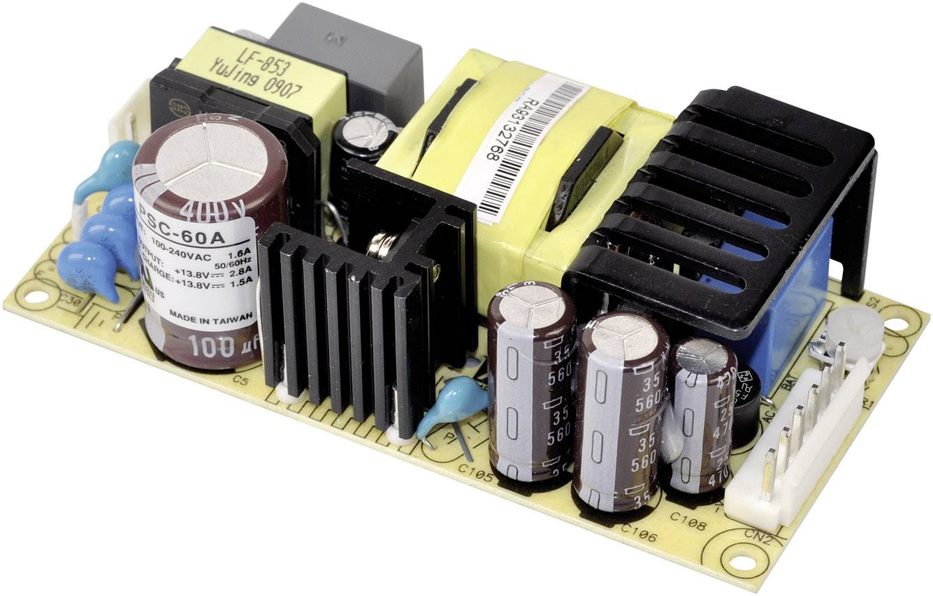 Module d'alimentation CA/CC, fermé Mean Well PSC-60A 13.8 V/DC 4.3 A 59.34 W 1 pc(s)