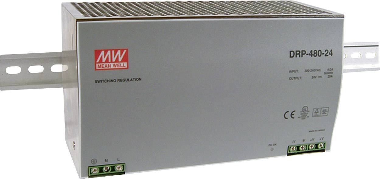 Alimentation rail DIN Mean Well DRP-480S-24 20 A 480 W 1 x