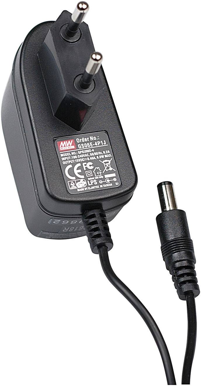 Mean Well GS06E-5P1J Bloc d'alimentation à tension fixe 18 V/DC 330 mA 6 W