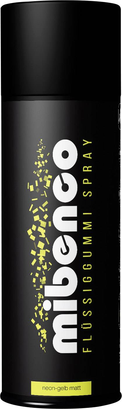 mibenco Caoutchouc liquide en spray Couleur jaune fluorescent (mat) 71421026 400 ml
