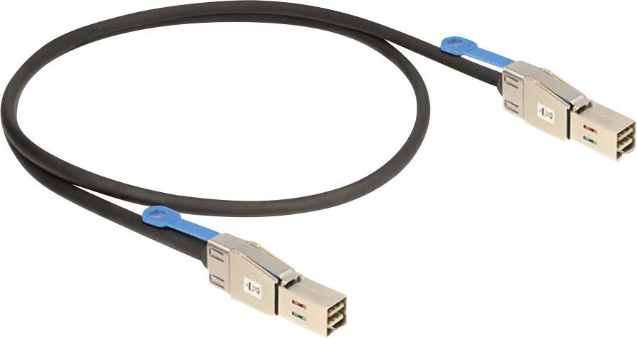 Delock disque dur Câble de raccordement [1x Mini SAS mâle (SFF-8644) - 1x Mini SAS mâle (SFF-8644)] 2.00 m noir