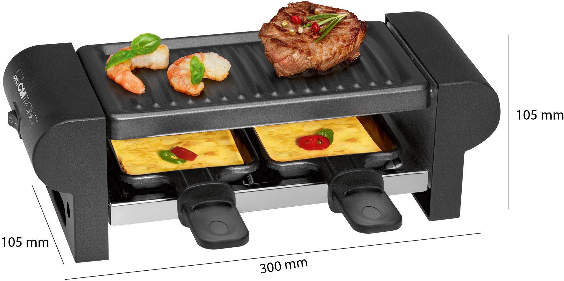 Appareil à raclette Clatronic RG 3592 noir