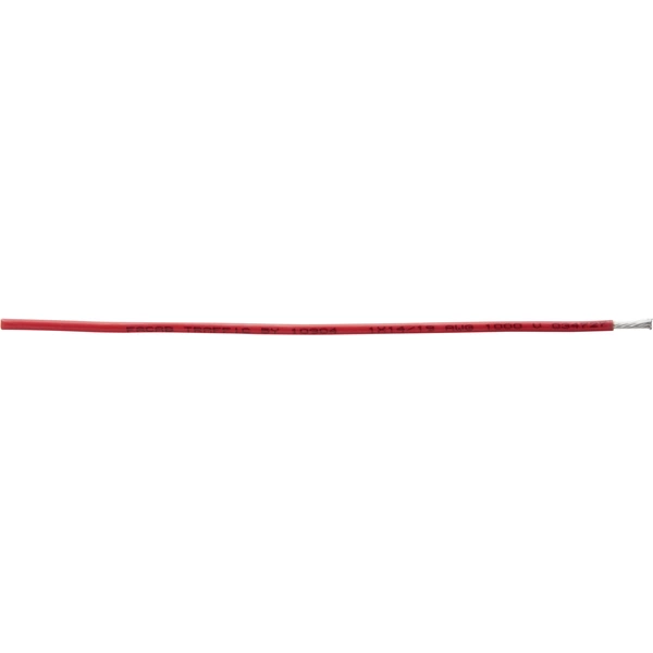 Fil pour hautes températures FACAB Traffic Faber Kabel 034727 1 x 1.94 mm² rouge Marchandise vendue au mètre Fil pour hautes températures FACAB Traffic Faber Kabel 034727 1 x 1.94 mm² rouge Marchandise vendue au mètre