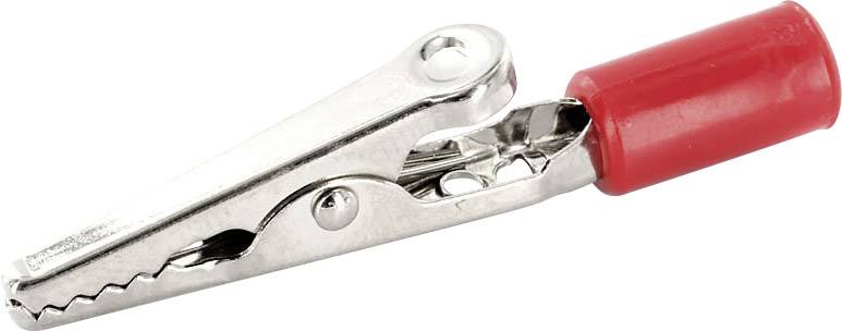 Pince crocodile 16 A rouge econ connect AK18RT Plage de serrage (max.): 4 mm Longueur: 56.7 mm