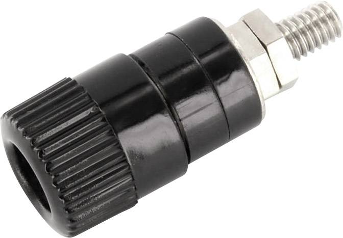 Borne de polarité Ø stylo (détails): 4 mm econ connect AK5SW noir 6 A