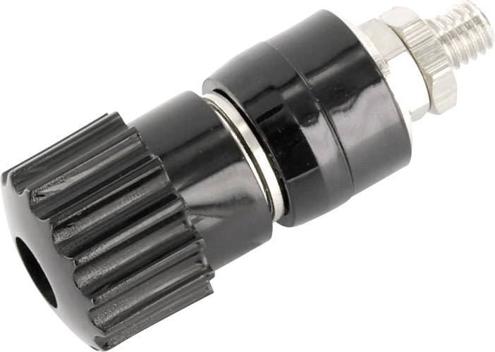 Borne de polarité Ø stylo (détails): 4 mm econ connect AK7SW noir 25 A 1 pc(s)