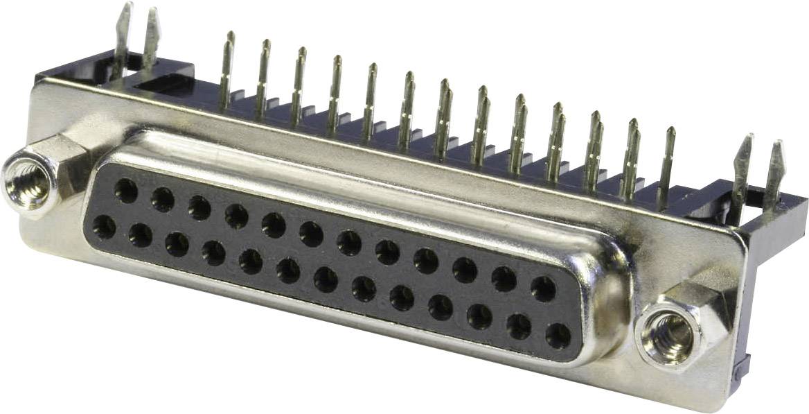econ connect BU25WB/7 Embase SUB-D femelle 90 ° Nombre de pôles: 25 pin à souder Tray