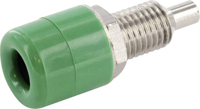 econ connect TB4GN Fiche femelle de laboratoire embase femelle, verticale Ø de la broche: 4 mm vert