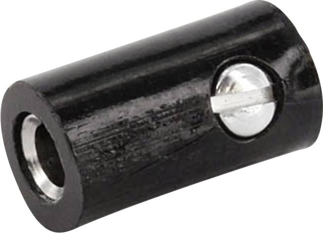econ connect HOKSW Fiche femelle de laboratoire femelle, droit Ø de la broche: 2.6 mm noir