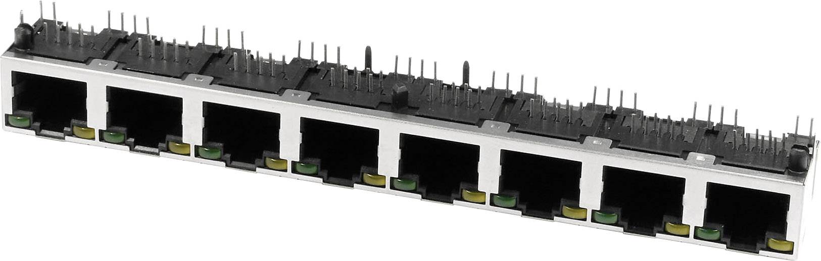 Multiport 8xRJ45 LED econ connect M8LA8G1 RJ45 embase femelle horizontale Pôle: 8 métal 1 pc(s)
