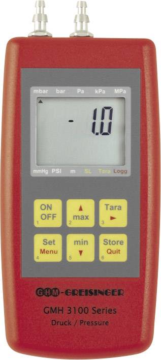 Greisinger GMH3161-002 Appareil de mesure de la pression pression atmosphérique, gaz non agressifs, gaz corrosifs -5 - +5 mbar